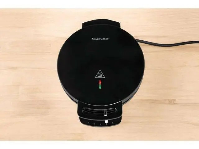 Вафельниця кругла з регулюванням Silver Crest Waffle maker 1200W Germany Heart Shape Silver Crest SWE 1200 C3 - фото 5