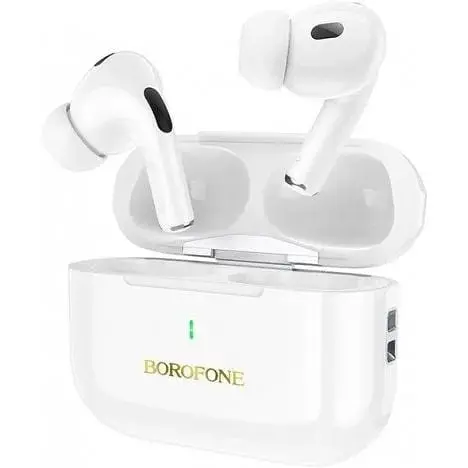 Бездротові навушники Borofone BW59 Plus ANC Noise Reduction з шумопоглинанням білі 6941991107450 - фото 7