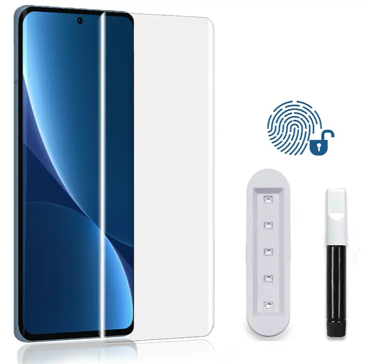 Защитное стекло DK для Oppo Reno11 UV Curved 015456 clear 2 шт. - фото 5
