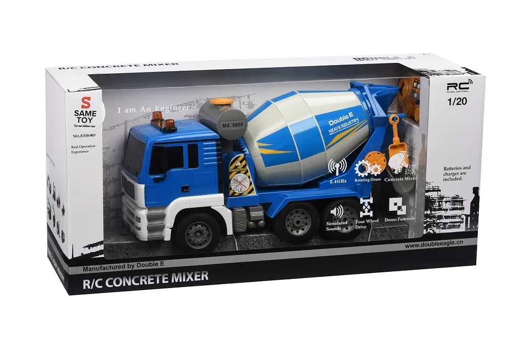 Машинка на радіокеруванні Same Toy бетонозмішувач синій (E518-003) - фото 3
