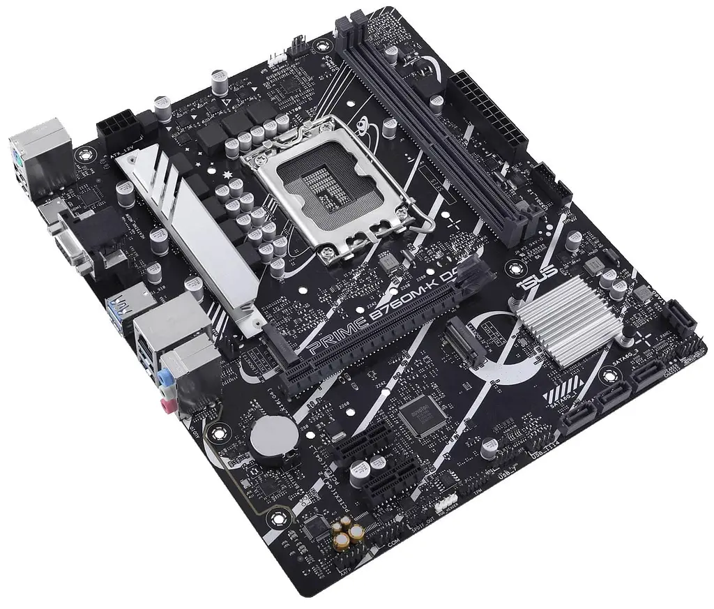 Материнська плата ASUS PRIME B760M-K D4 (PRIME B760M-K D4) (Socket 1700, Intel B760, Micro-ATX) - фото 3