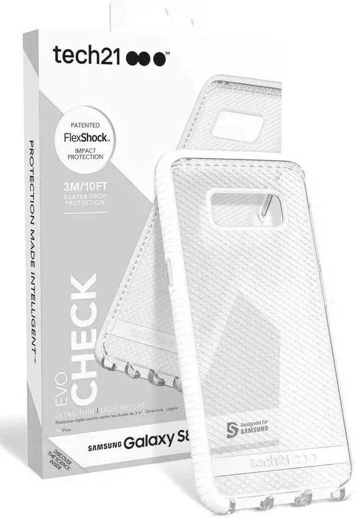 Броньований протиударний чохол Tech21 Liquid Crystal Samsung S8+ Plus SM-G955U Білий - фото 6