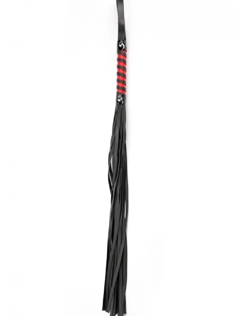 Флоггер Argus Fetish Black Red Long черный-красный - фото 2