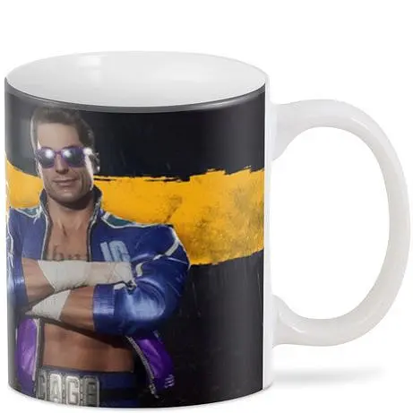 Кухоль GeekLand Mortal Kombat Мортал Комбат Джоні Кейдж MK.02.42 330 мл білий - фото 3