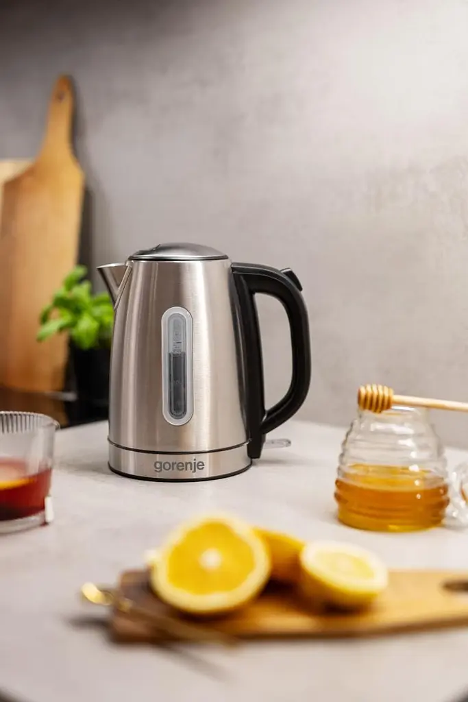 Gorenje Електрочайник 1.7л, Strix-контроль, метал, нерж - фото 9