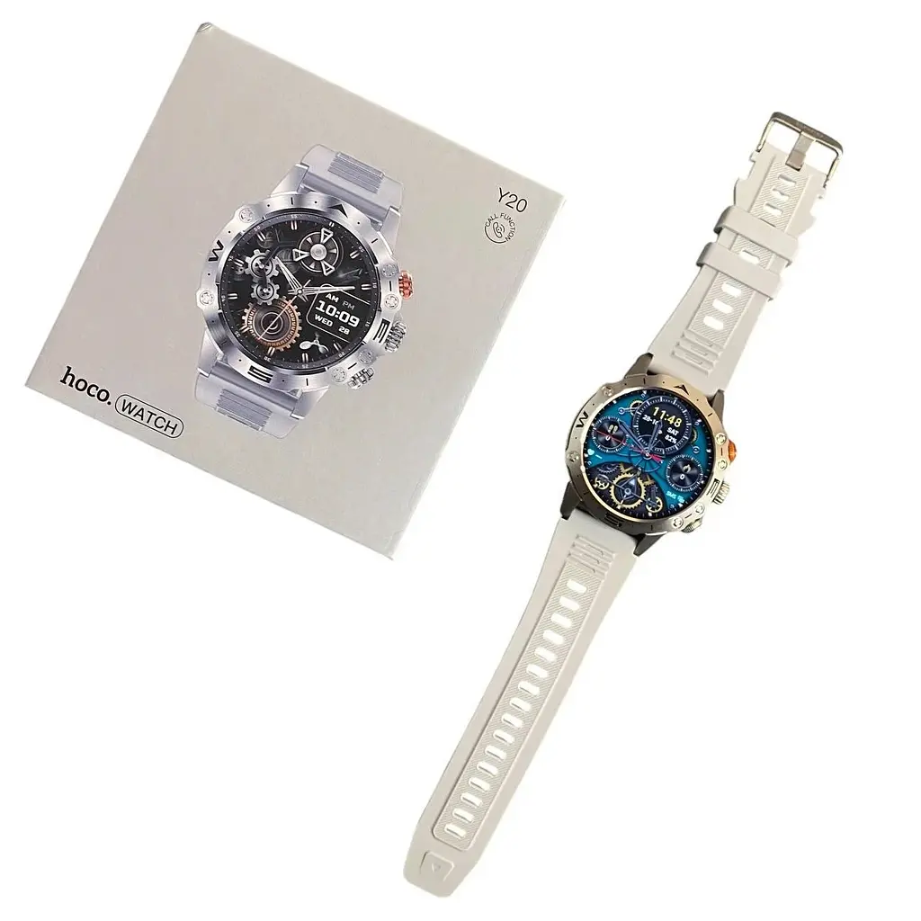 Cмарт-часы Hoco Y20 38mm Smart sports watch (call version) серебристый - фото 4