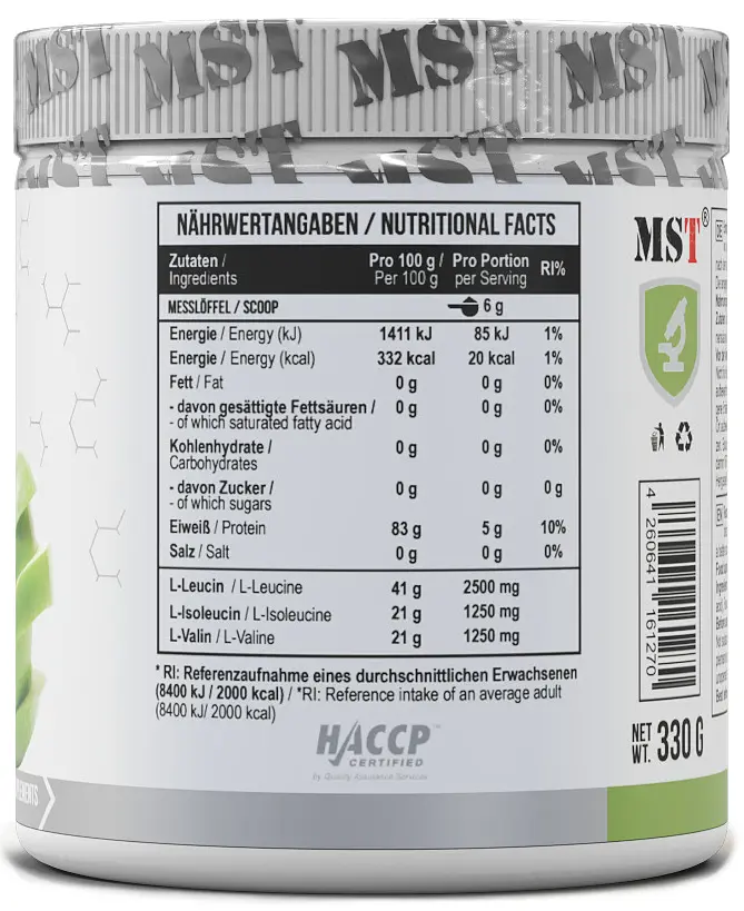 MST BCAA Zero Комплекс Амінокислот без цукру - 330 г - фото 2