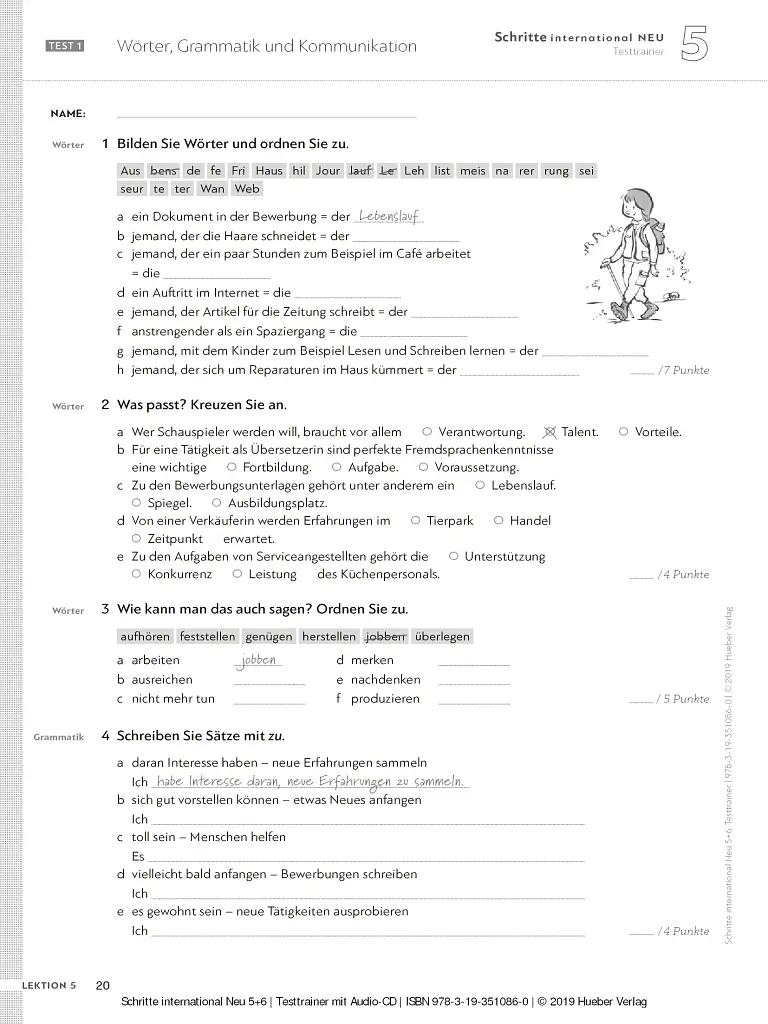 Schritte international Neu 5+6. Testtrainer + CD - фото 2