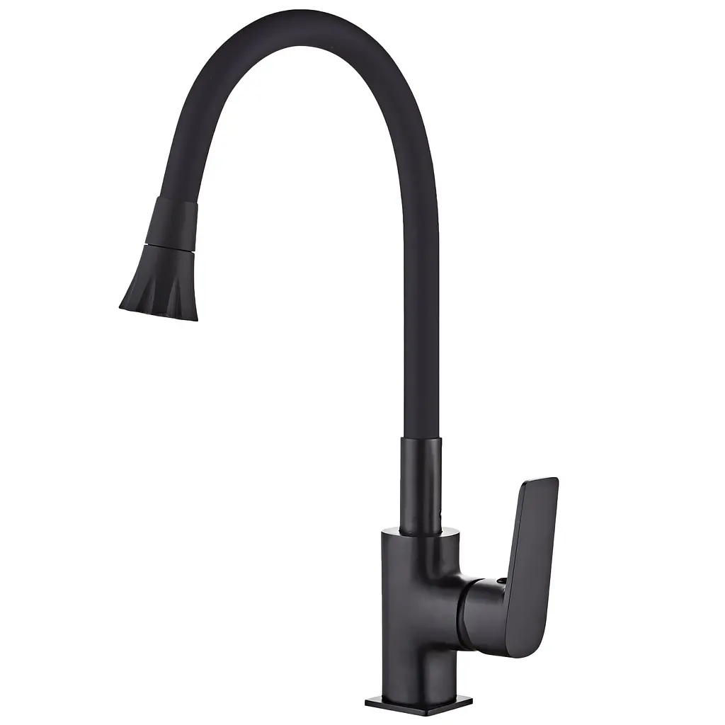 Змішувач для кухні Globus Lux Bonn GLB-0203SA-BB-B01 Чорний матовий - фото 3