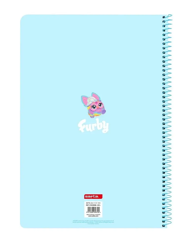 Блокнот Safta Furby А4 небесно-блакитний на спіралі - фото 2