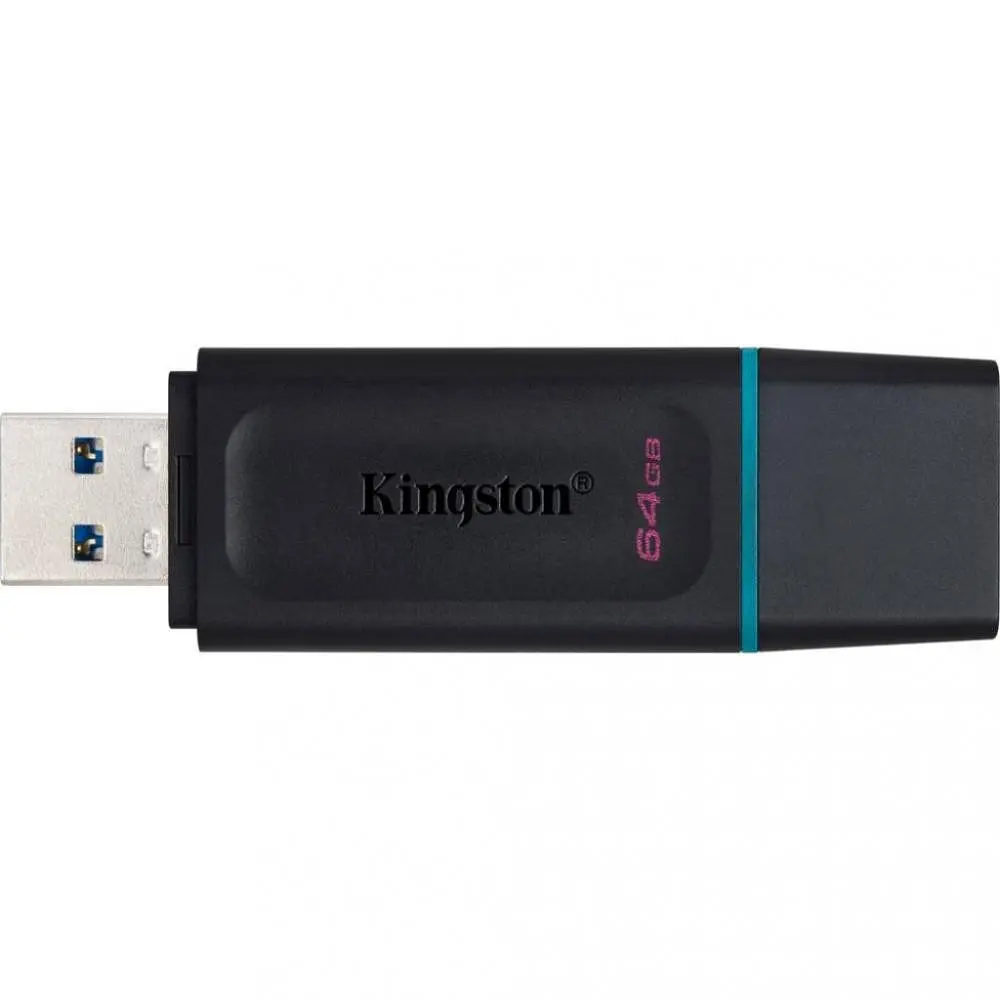 USB флеш-накопичувач Kingston DataTraveler Exodia 64GB USB-A 3.2 Gen 1 Black/Teal (DTX/64GB) [52237] - фото 3