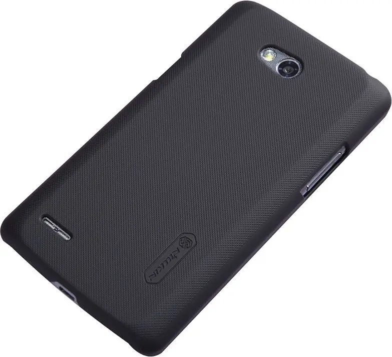 Чохол Nillkin Super Frosted Shield Case LG L80 Dual D380 black + плівка - фото 3