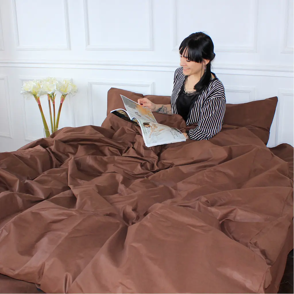 Постільна білизна MirSon Ranforce Elite 19-1217 Chocolate perla 175х210 (2200004670560) - фото 3