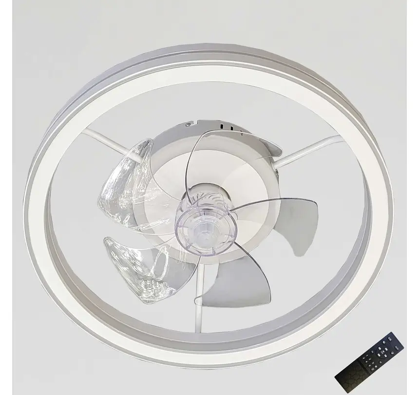 Стельова LED-люстра-вентилятор Artlight WG5114AWH, біла, 55 Вт, від 10-18 м² - фото 2