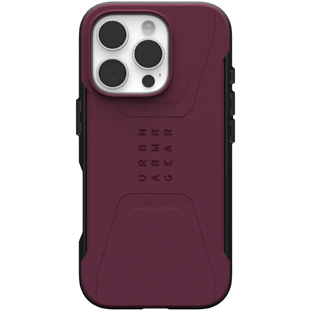 Чохол-накладка Urban Armor Gear Civilian Magsafe для Apple iPhone 16 Pro Bordeaux (114444119049) - фото 7