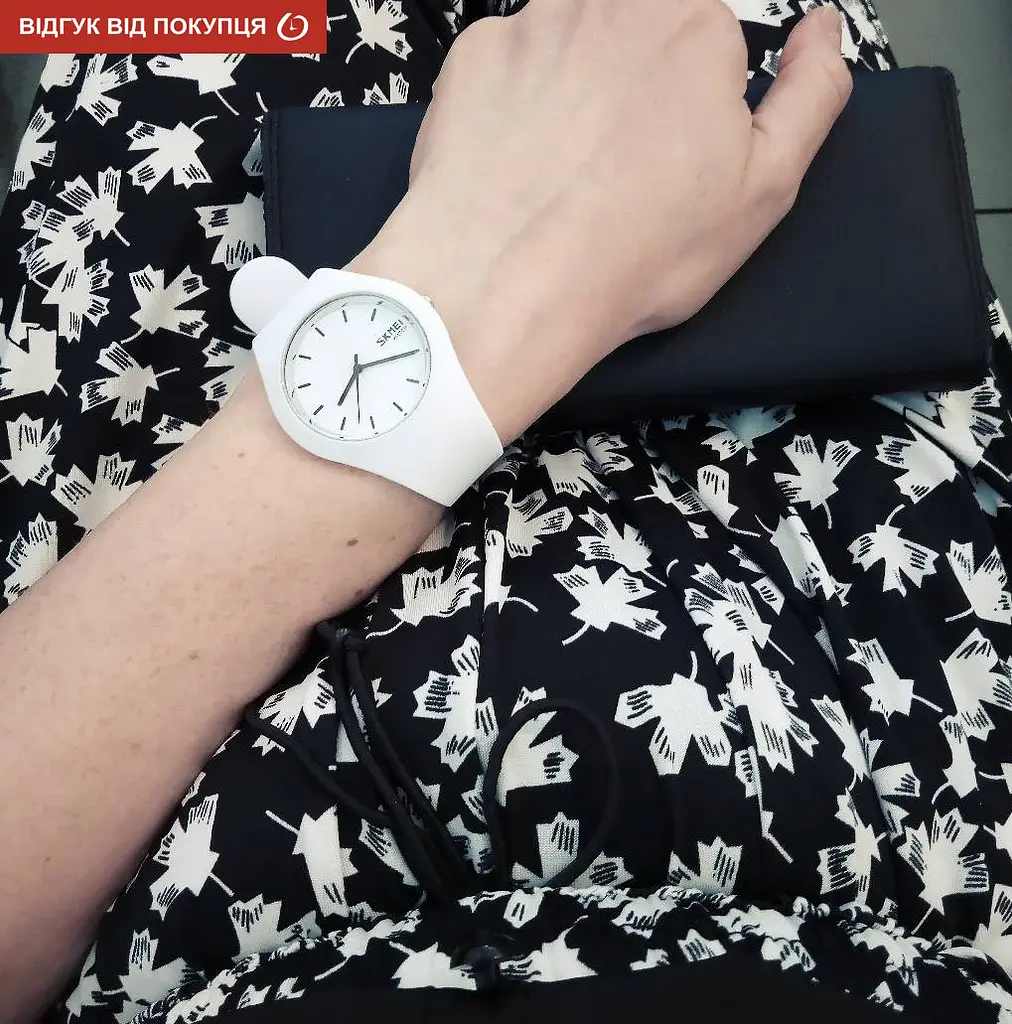Годинник Skmei Rubber White 9068C - фото 9