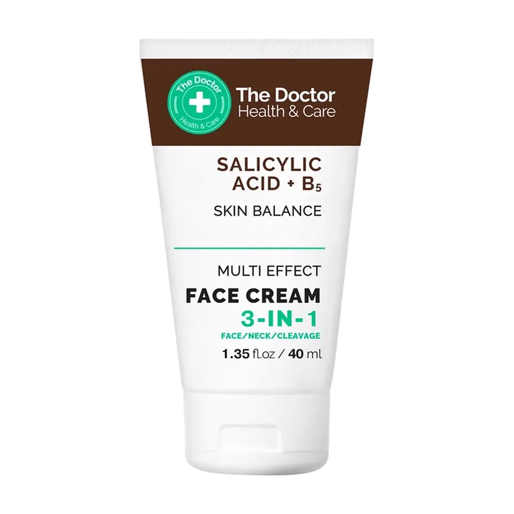 Крем для обличчя The Doctor Health & Care Salicylic Acid + B5 Face Cream 3в1 40 мл (5901845509336) - фото 2