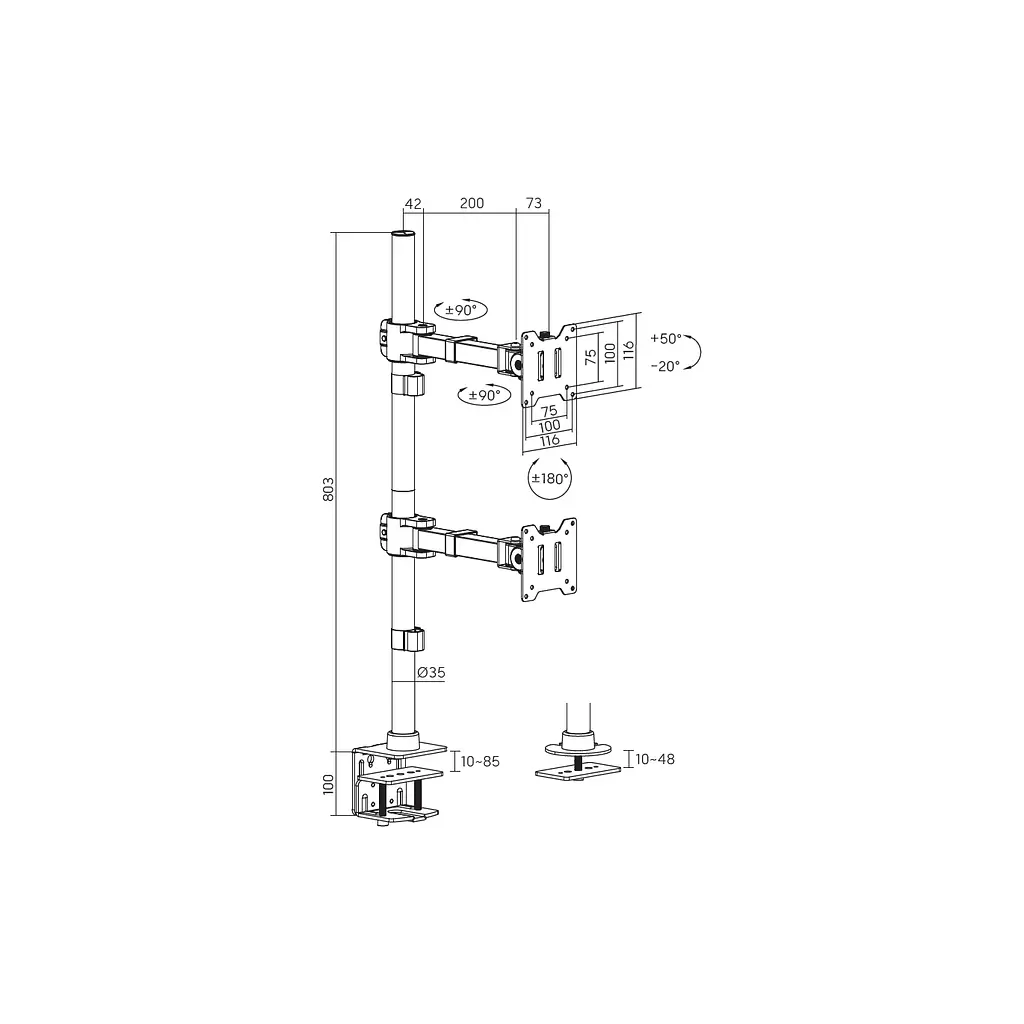 Кронштейн OfficePro MA122B - фото 7
