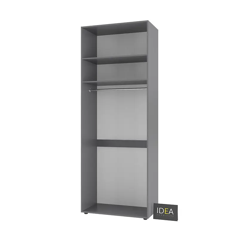 Шафа для одягу з однією штангою С-8.0 Антрацит Idea - фото 2