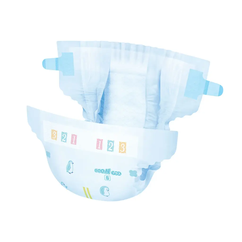 Підгузки GOO.N Plus 4-8 кг Розмір S, на ліпучках 62 шт (21001496) - фото 4