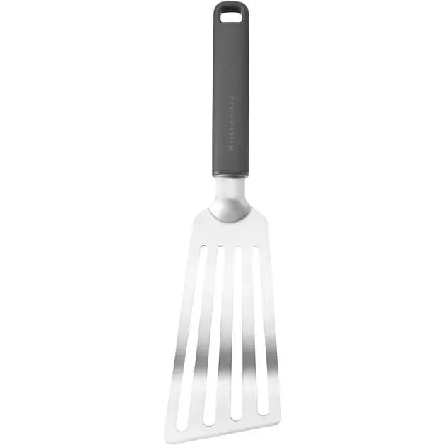 Лопатка з прорізами KitchenAid Classic, 31,5 см, сірий (KHA024OHCHGG)