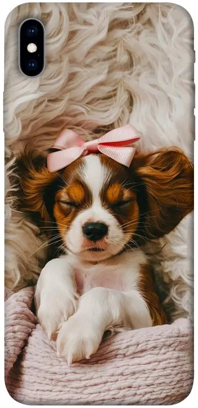 TPU чохол Demsky Sleepy spaniel для Apple iPhone XS Max (6.5")