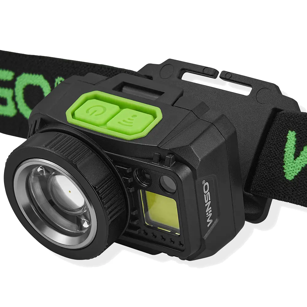 Ліхтар налобний Winso Pro 550Lm, 5W CREE XPG+COB, 1200mAh/3xAAA, з сенсором білий/червоний(751400) - фото 4