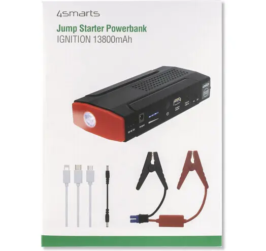 Пускозарядное устройство 4smarts Jump Starter Power Bank Ignition 13800mAh - фото 10