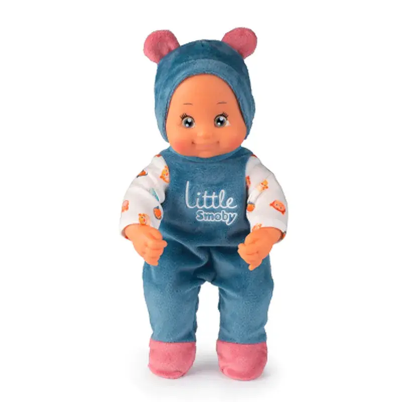 Коляска для ляльок Smoby Little для прогулянок 3в1, з пупсом, синій (140308) - фото 2