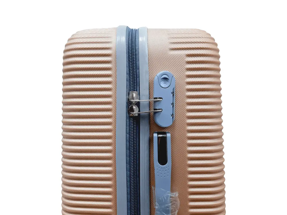 Валіза середня M ABS-пластик Milano bag 004 66×44×28,5см 75л Шампань - фото 5