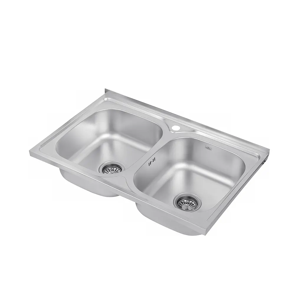 Кухонна мийка Kroner KRP Satin - 5080Z (0,8 мм) (CV022822) - фото 6