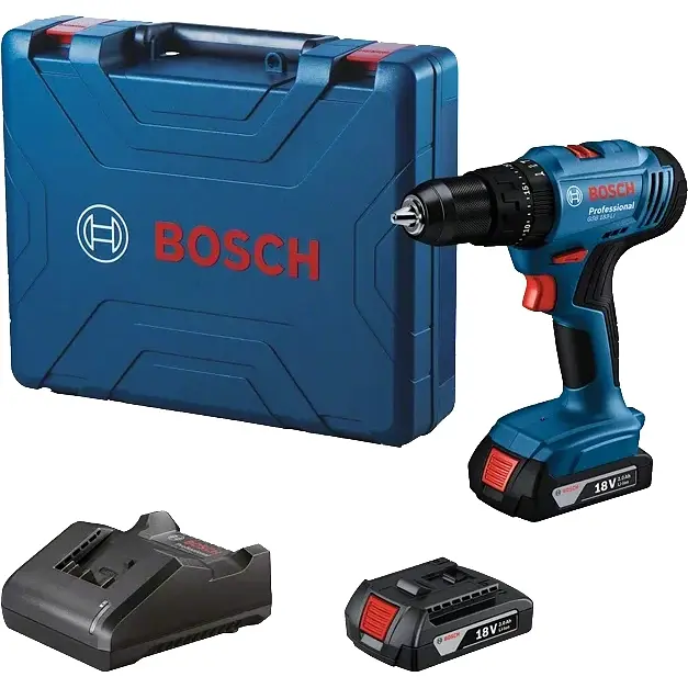 Шуруповерт-дрель ударная аккумуляторная Professional GSB 183-LI 18В Bosch teh0025320 - фото 2