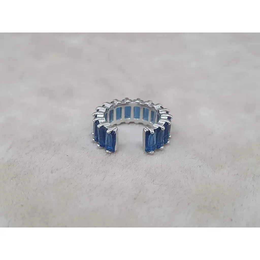 Серебряная серьга-кафф на хеликс Umax. 70124U СИН - фото 4