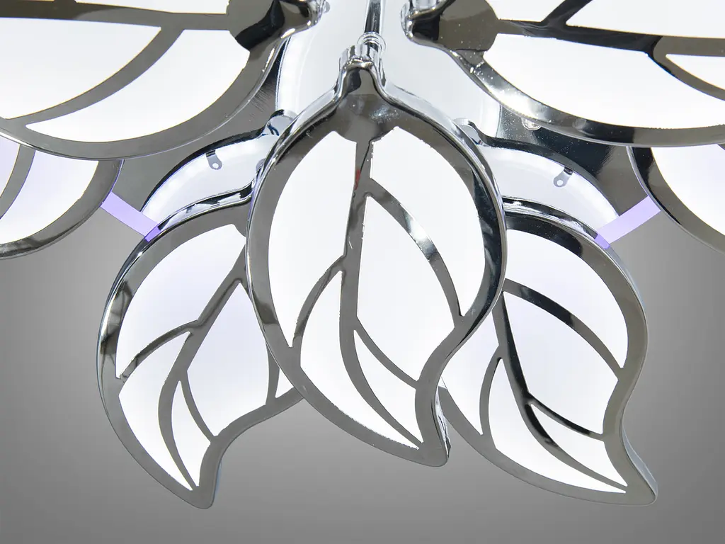 Люстра стельова LED Diasha 8028/8+4HR, 180W, 4100K/3200K/6500K, білий акрил, сучасний стиль для дому - фото 5