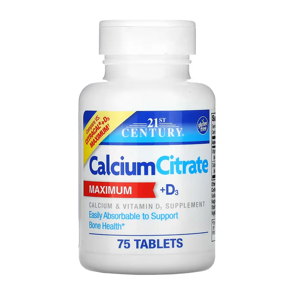 Кальцій 21st Century (Calcium Citrate + D3) - 75 таблеток