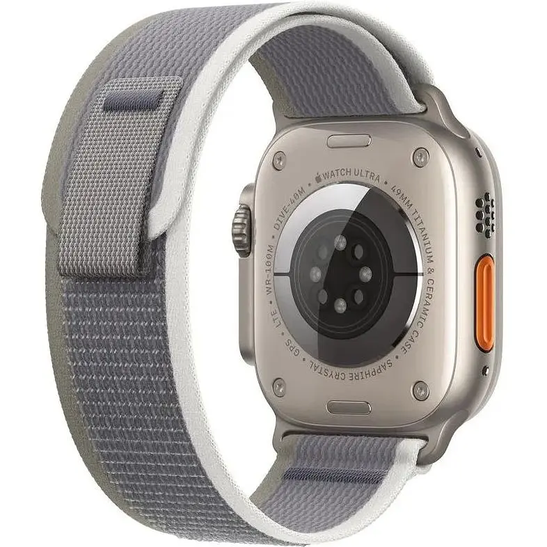 Смарт-годинник Apple Watch Ultra 2 GPS + Cellular 49mm Titanium Case with Green/Gray Trail Loop-M/L (MRF43) - фото 3
