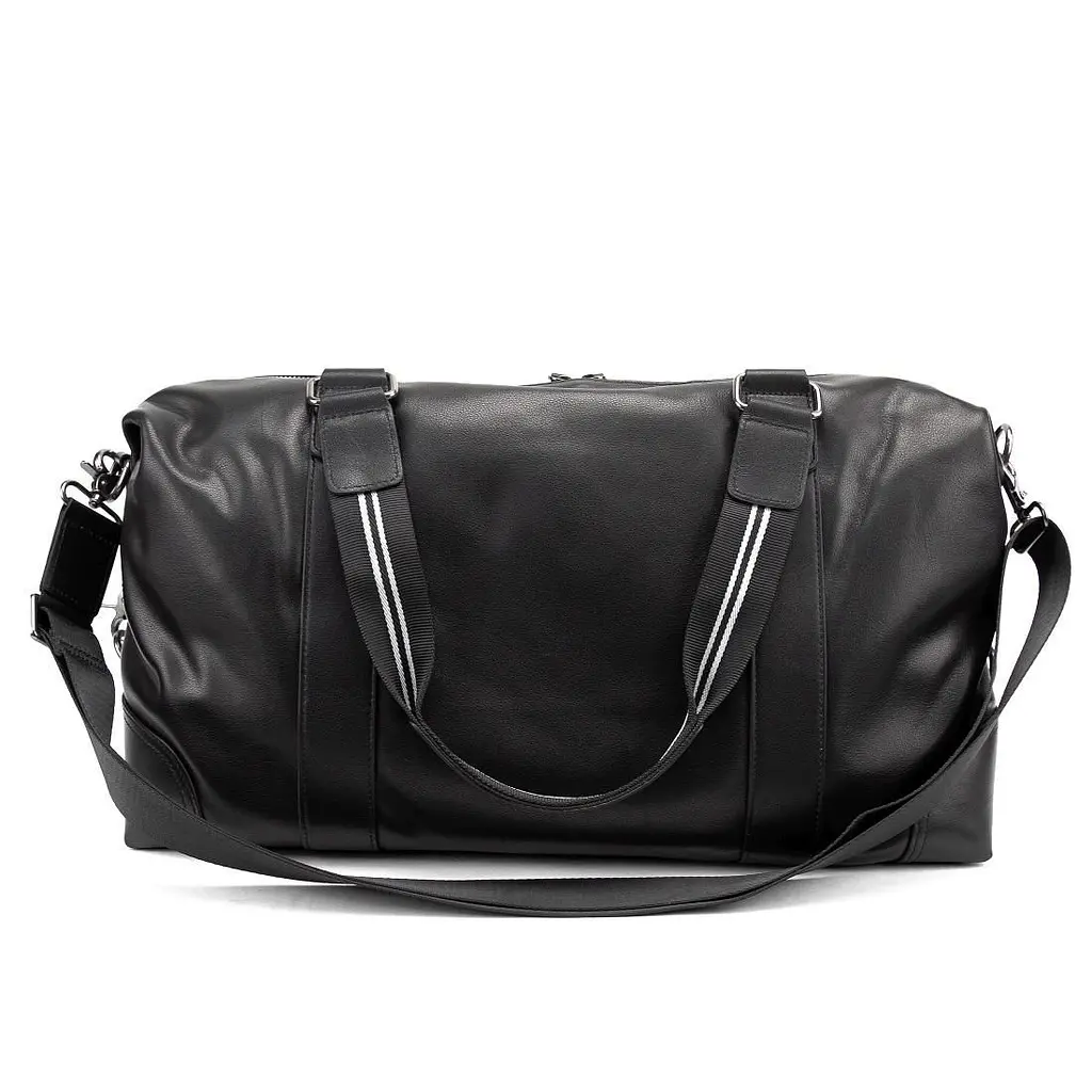 Дорожня шкіряна сумка TIDING BAG A25F-5218A чорна - фото 6
