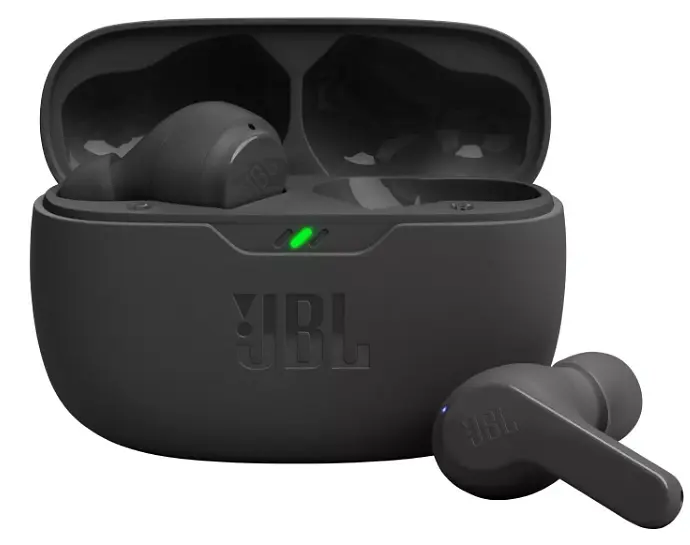 Навушники бездротові JBL WAVE BEAM (JBLWBEAMBLK) стерео гарнітура в кейсі чорна - фото 2