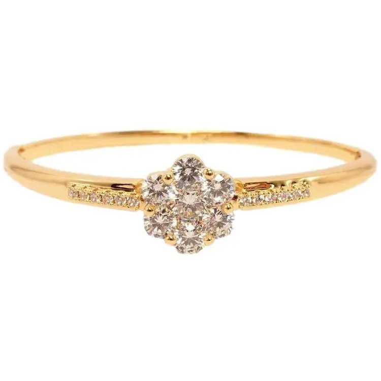 Браслет XUPING Позолота 18K "Кристальна квітка" ø 6см (944595)