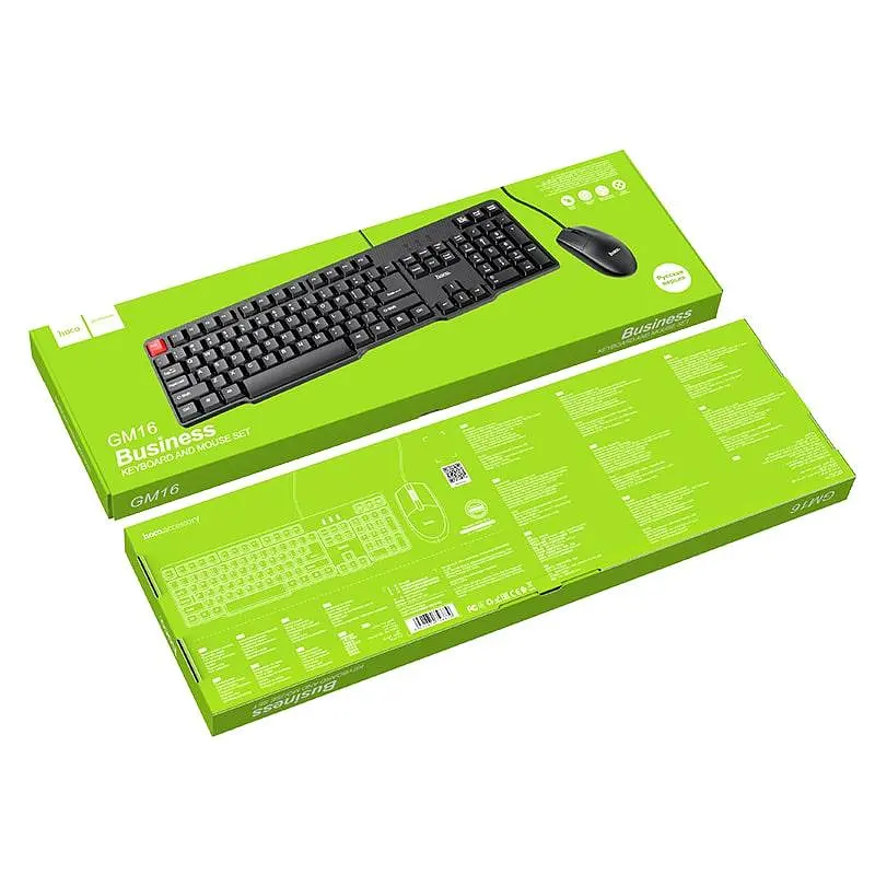 Набор клавиатура и мышь HOCO Business keyboard and mouse set GM16 (RU/ENG раскладка) - фото 9