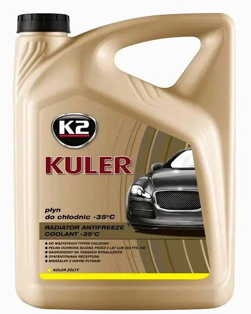 Антифриз K2 Kuler -35℃ жовтий G11 5л T205Y