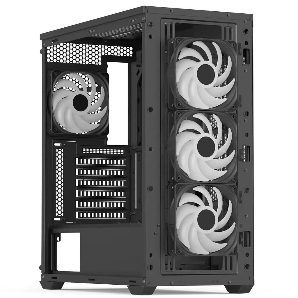 Корпус Aerocool D502A-G-BK-v1 Black без БП (ACCM-DS02043.11) - фото 2