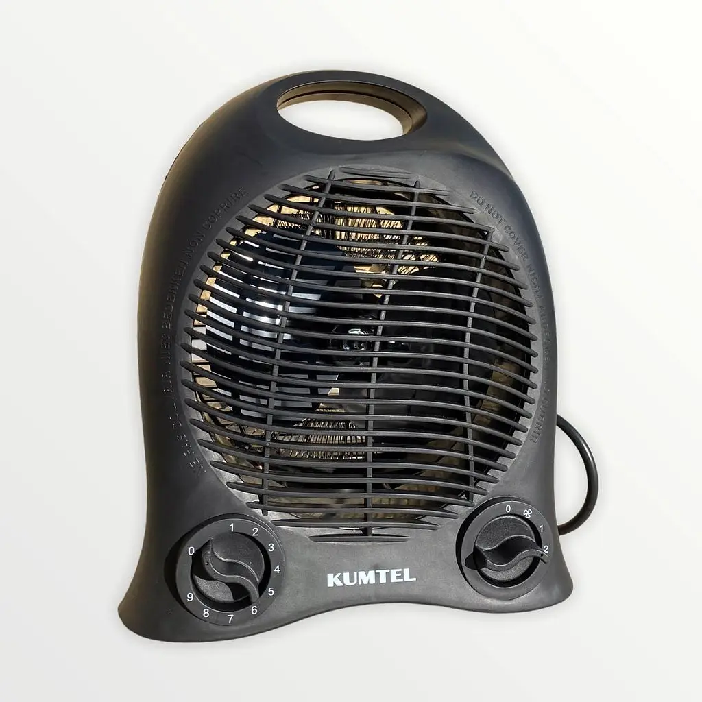 Тепловентилятор Дуйчик комнатный Kumtel LX- 6441 Black 2000Вт - фото 2