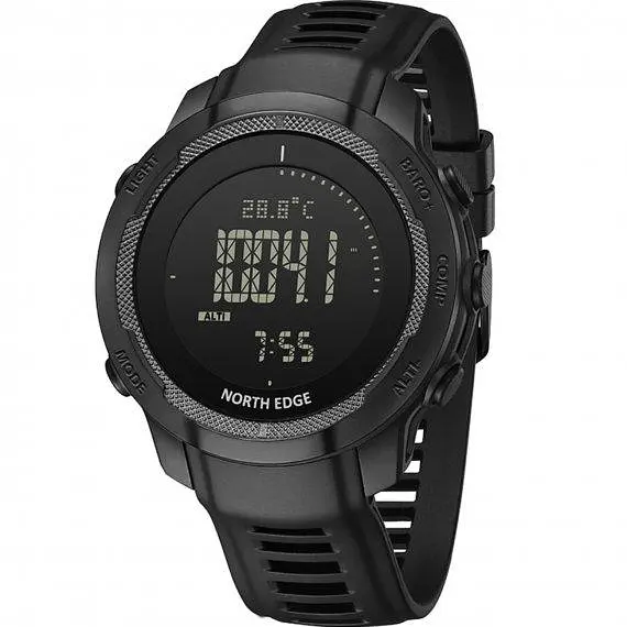 Годинник чоловічий наручний North Edge Vertico з компасом (Чорні) - фото 2