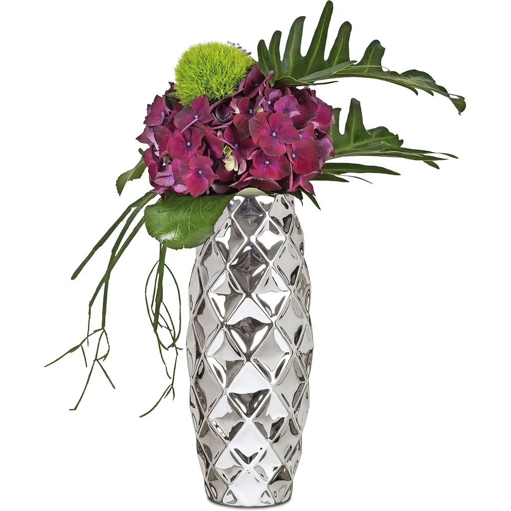 Ваза для цветов Scheurich Mirror Silver 47 см зеркальная - фото 2