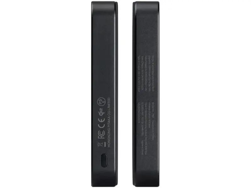 Зовнішній акумулятор (Power Bank) Pitaka Aramid Fiber Magnetic 10000mAh 20W Black (PBQ2501) - фото 4