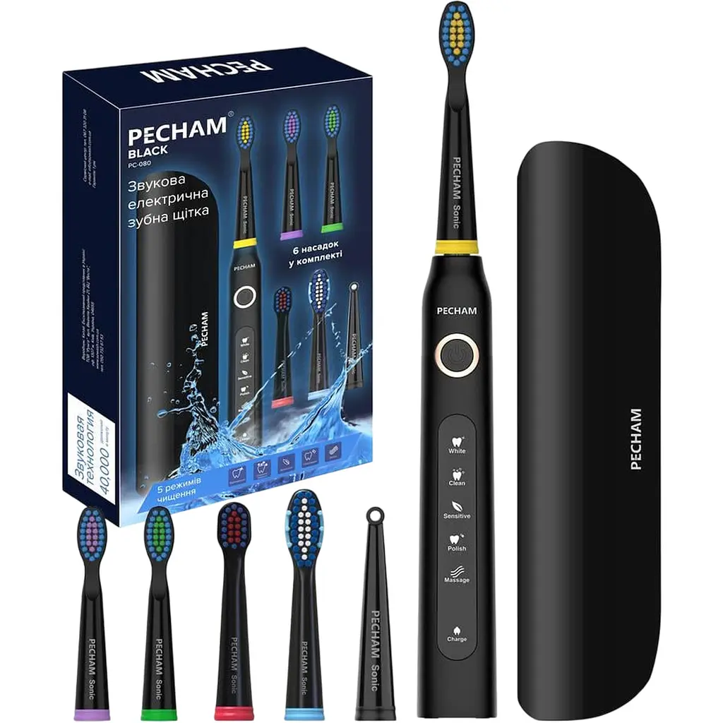 Електрична зубна щітка Pecham Travel PC-080 Black [123133] - фото 7