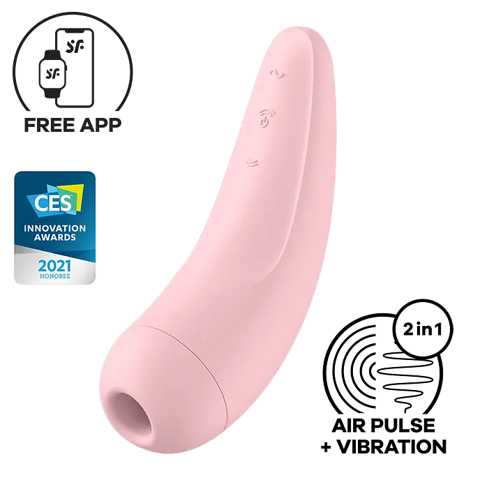 Стимулятор Satisfyer Curvy 2+ Вакуумний клітора - фото 2