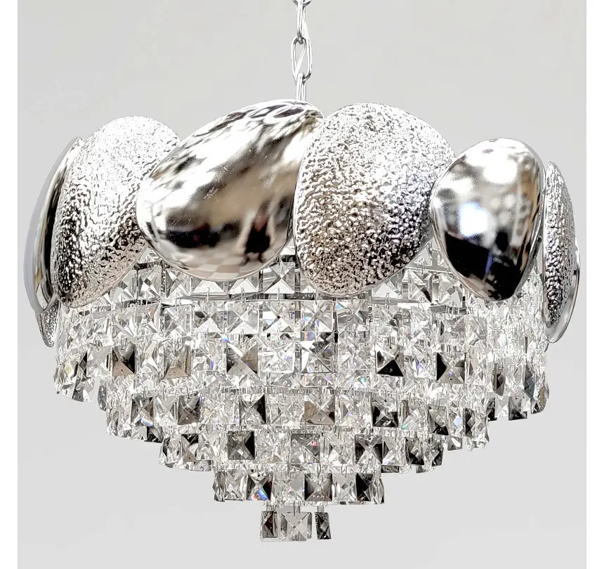Компактна кришталева люстра Artlight 8836/50CH, хром, 11 ламп E14, Ø49 см, від 10-18 м² - фото 3