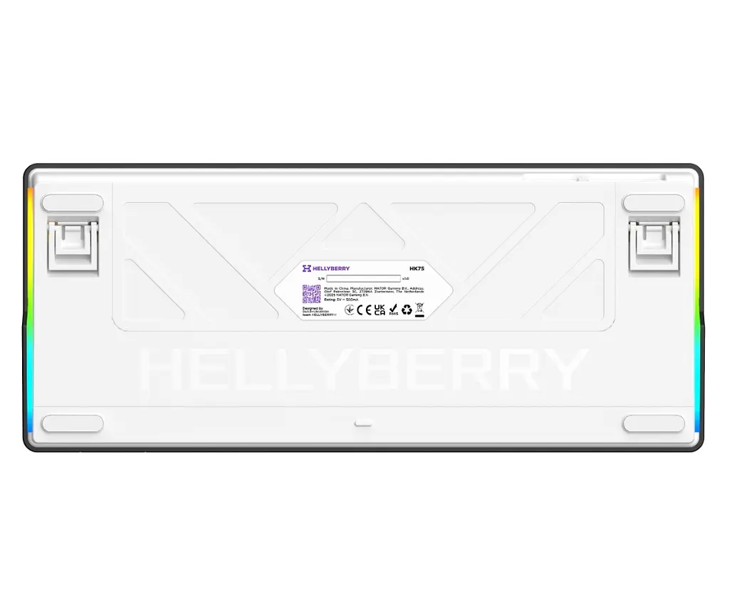 Клавиатура игровая механическая HATOR HK-75-WV Hellyberry Switch USB White-Violet - фото 6